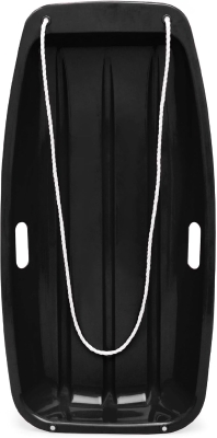 Best Choice Products 35-inch Child Plastic Toboggan Sled with Pull Cord and 2 Grip Handles