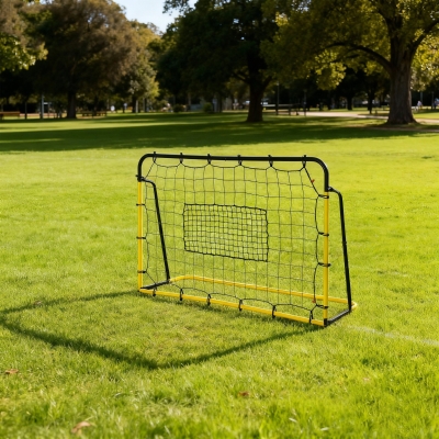 Soozier 6' x 4' Soccer Rebounder, Soccer Goal with 5 Angle Adjustable for Baseball Basketball Training