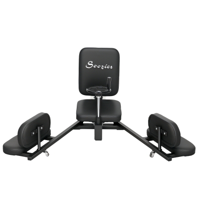 Soozier Leg Stretcher, 180° Adjustable Leg Split Machine with Handwheels, Leg Stretching Equipment for Flexibility