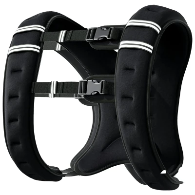 Soozier 11 lbs Weighted Vest, Weight Vest with adjustable Straps, Convenient Pocket and Reflective Strips, Fit for Men Women