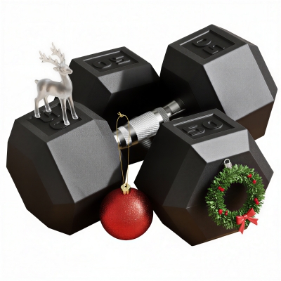 Soozier 50lbs Hex Dumbbell Set of 2, Non-Slip Handles