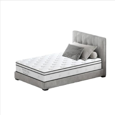 12'' Full Memory Foam Hybrid Mattress with Pocket Springs, Mattress Pad with Compressed and Vacuum-Sealed, 54'' L x 75'' W x 12'' H, White