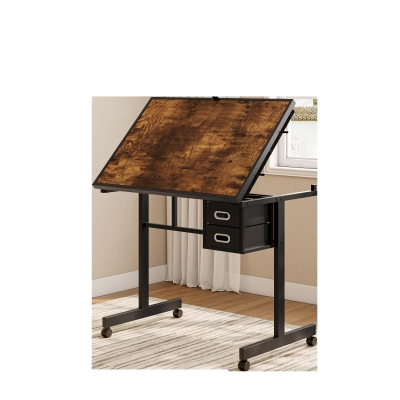 1000-Piece Jigsaw Puzzle Table Board with 4 Felt Storage Trays, Black