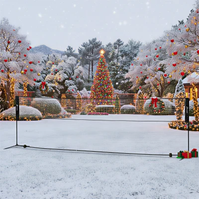 Soozier Adjustable Badminton Set for Backyard & Beach Games