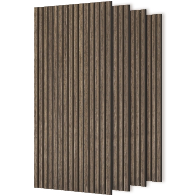 HOMCOM 47"x24" Acoustic Wood Slat Panels, Sound Absorbing, Walnut