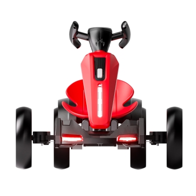 12V Electric Kids Go-Kart with 4.5Ah Battery and Adjustable Seat, Red