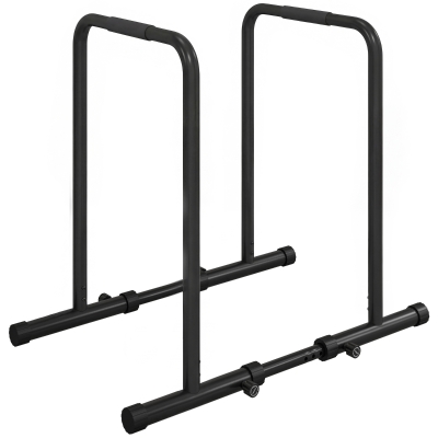 Soozier Adjustable Dip Station, Push Up Bars with 6 Width and 2 Height Levels for Home Gym Fitness Workout