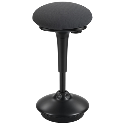 HOMCOM Swivel Standing Desk Chair, Backless Wobble Stool Chair, Adjustable Active Ergonomic Standing Stool with Rocking Motion