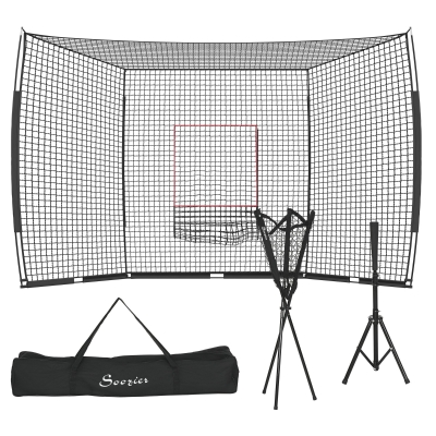Soozier Softball Baseball Net with Strike Zone & Carry Bag