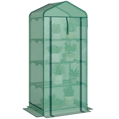 Greenhouse 27.6" W x 19.7" D x 62.2" H Green