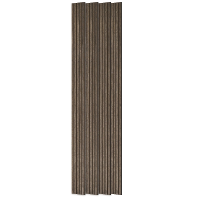 HOMCOM 95" x 8" Walnut Acoustic Wood Slat Wall Panels, 4 Pack