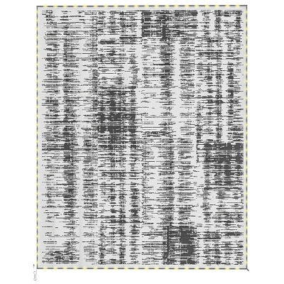 Outsunny 10' x 8' Outdoor Reversible Rug with LED Lights & Bag