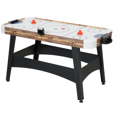 Soozier 61" Air Hockey Table, Arcade Game Table with LED Scoreboard and Manual Scorers, Pushers, Pucks