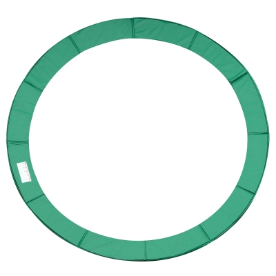 HOMCOM 12ft Trampoline Pad, Trampoline Replacement Safety Pad Mat Spring Cover, Water-Resistant, UV-Resistant, Tear-Resistant Edge Protection, No Holes for Pole, Green