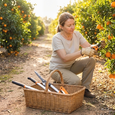 Outsunny 4 Pcs Pruning Shears Set with Hedge Shears, Loppers, Garden Secateurs and Folding Hand Saw with Aluminum Handle