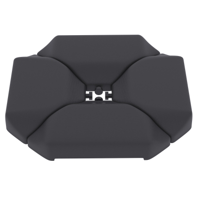 Outsunny 4PCs Cantilever Umbrella Base Weights for Offset Banana Parasol, HDPE Water or Sand Filled Patio Umbrella Weights