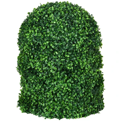 HOMCOM 2 Pack Artificial Tree Boxwood Topiary Balls, 15.7 Inch