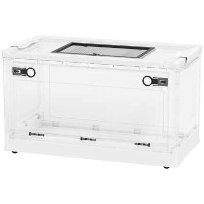 PawHut Stackable Hamster Cage with Front Door, Ventilated Habitat