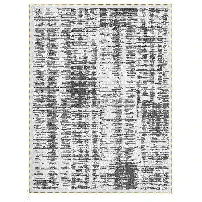 Outsunny Outdoor Rug Carpet Waterproof Camping with LED Lights, Carry Bag & Stakes, 12' x 9'