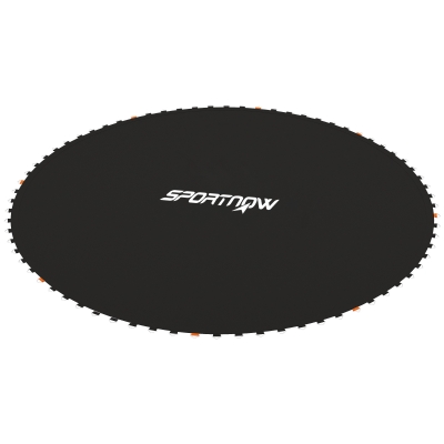 Soozier Trampoline Mat Replacement with Spring Pull Tool and 72 V-Hooks, Fits 12ft Trampoline, Using 5.5" Springs, Black