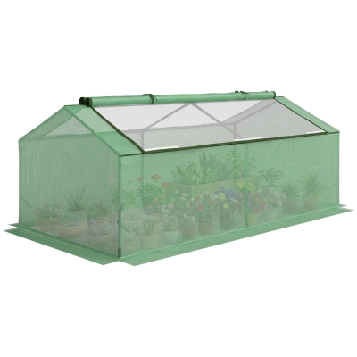 Outsunny 71" Mini Greenhouse, Portable Hot House, Green