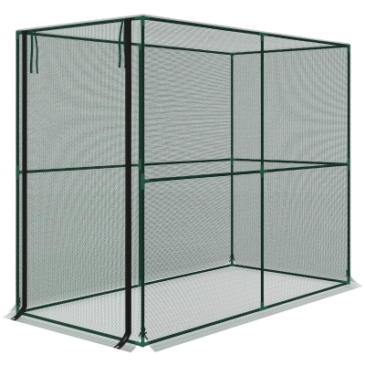 Outsunny Plant Protection Tent with Zipper Door, Green