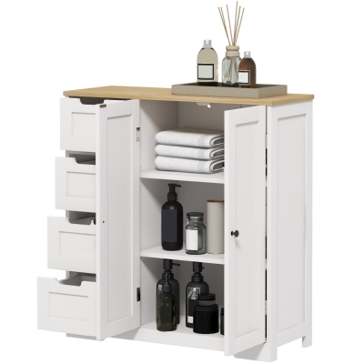 Bathroom Floor Cabinet 31.5" W x 11.8" D x 33.1" H White