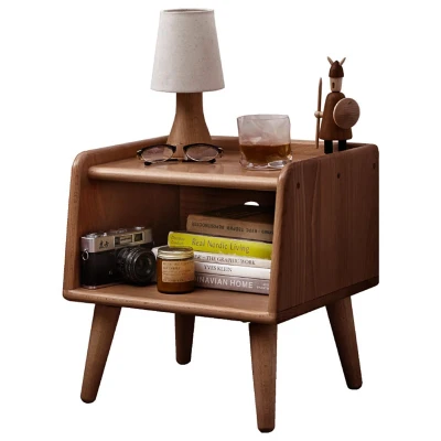 Durable European Beech Nightstand with Hardwax Oil Finish, 13.5″ L x 15.5″ W x 15.5″ H, Natural