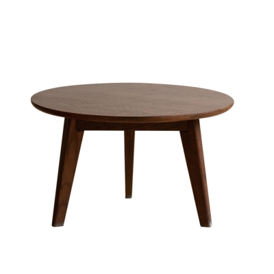 Mid Century Coffee Table with 2-Tier Design & Non-Toxic Finish, 23.5″ L x 23.5″ W x 13.5″ H, Oak