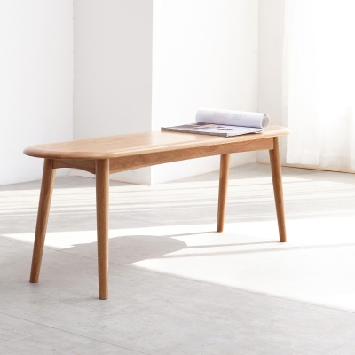 Multifunctional Dining Bench with Metal-Reinforced Construction, 39.5″ L x 12″ W x 16″ H, Oak
