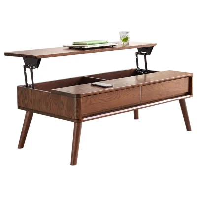 Versatile Lift-Top Coffee Table with 3 Hidden Storage Compartments, 47″ L x 25.5″ W x 17.5″ H, Walnut