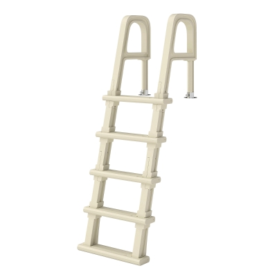 Outsunny Swimming Pool Ladder, 63.4"-69.3" Adjustable 5-Step Pool Stairs with Handrails, Non-Slip Steps, Load Capacity 300 lb