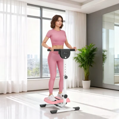 Soozier Foldable Ab Twister Board with LCD Display, Pink