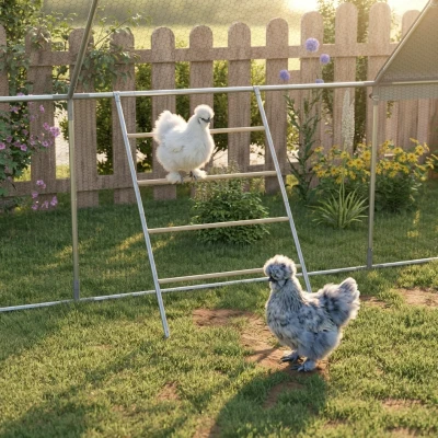 PawHut 55" Chicken Roost Jungle Gym Bar for Coop