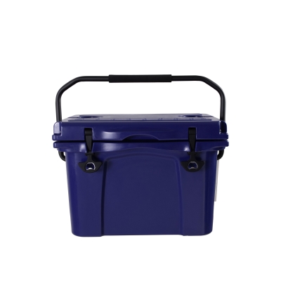 Insulated Portable Hard Cooler with Impact-Resistant Construction, 21.5″ L x 15.5″ W x 15.5″ H, Blue