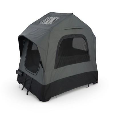 Inflatable Truck Roof Tent with Electric or Hand Pump, 86.5″ L x 57″ W x 52.5″ H, Black+ Gray