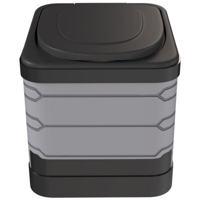 Outsunny Portable Toilet for Adults Foldable Porta Potty 12 Coagulant Packets for Camping Travel RV Outdoor Use