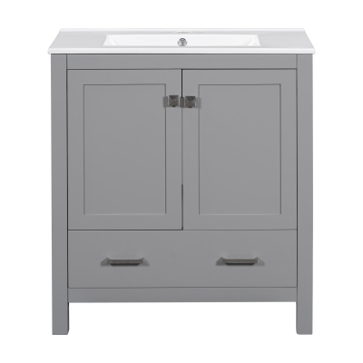 Tall Bathroom Storage Cabinet with 2 Drawers and Adjustable Shelves, Space-Saving Storage Vanity for Neat Space, 17.5'' L x 14'' W x 63'' H, Black
