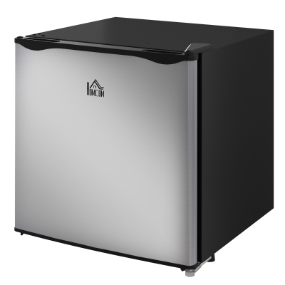 HOMCOM 1.1 Cu. Ft. Mini Freezer, Compact Upright Freezer with Reversible Door, Removable Shelf, Adjustable Temperature, Silver
