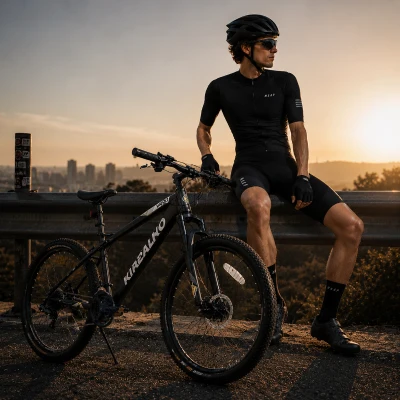 26" Mountain Bike with 21-Speed High-Carbon Steel Frame, Black+Gray