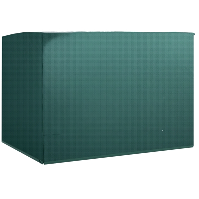 Outsunny 3-Seater Patio Swing Cover, Outdoor Garden Furniture Protection Hammock Glider Cover, Waterproof Dustproof Windproof, 85" x 61" x 59", Dark Green