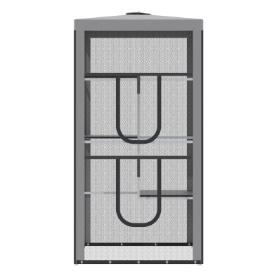 PawHut 79" Cat Cage, Large Outdoor Kitten House, Indoor Cage Pet Kennel Playpen with 3 Platforms Door 4 Sandbags - Grey