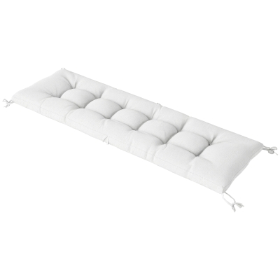 Outsunny Patio Lounge Chair Cushion, UV50+ Chaise Lounge Chair Cushion with Securing Straps for Patio, 78 x 25.6 inch, Cream White