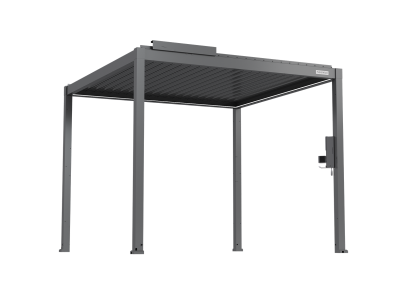 FlexPatio POWER+ Gen 2 Motorized Pergola, 10'L x 10'W, Gray