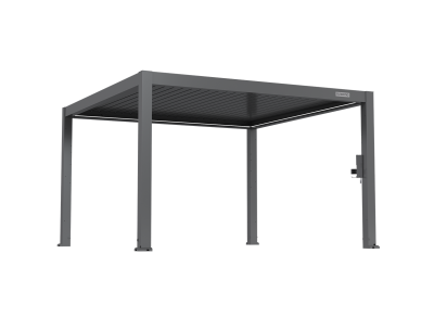 FlexPatio POWER+ PRO Gen 2 Motorized Pergola 13'x13' Gray