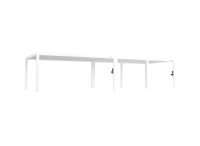 FlexPatio POWER+ PRO Gen 2 Motorized Pergola 13'x40' (10-Post) White