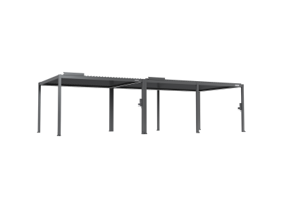 FlexPatio POWER+ Gen2 Motorized Pergola 13'L x 33'W Gray 6063-T5 Aluminum