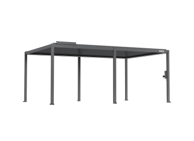 FlexPatio POWER+ Gen 2 Motorized Pergola 13'x20' Gray, 6063-T5 Aluminum