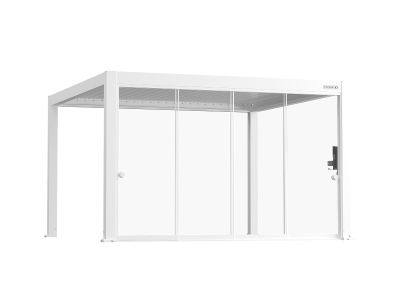 Flexpatio Glass Doors Gen 2 Perogla 13' Side White - 10mm Tempered Glass
