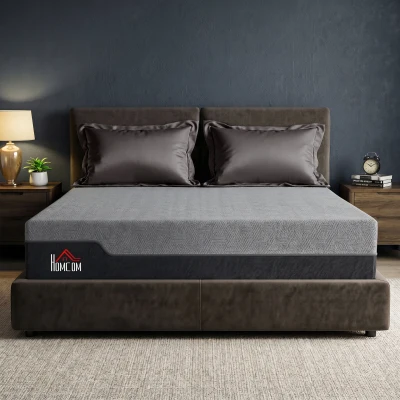 HOMCOM King Memory Foam Mattress 14" Gel Cooling Copper, USA